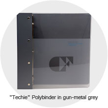 Techie Polybinder in gun-metal grey